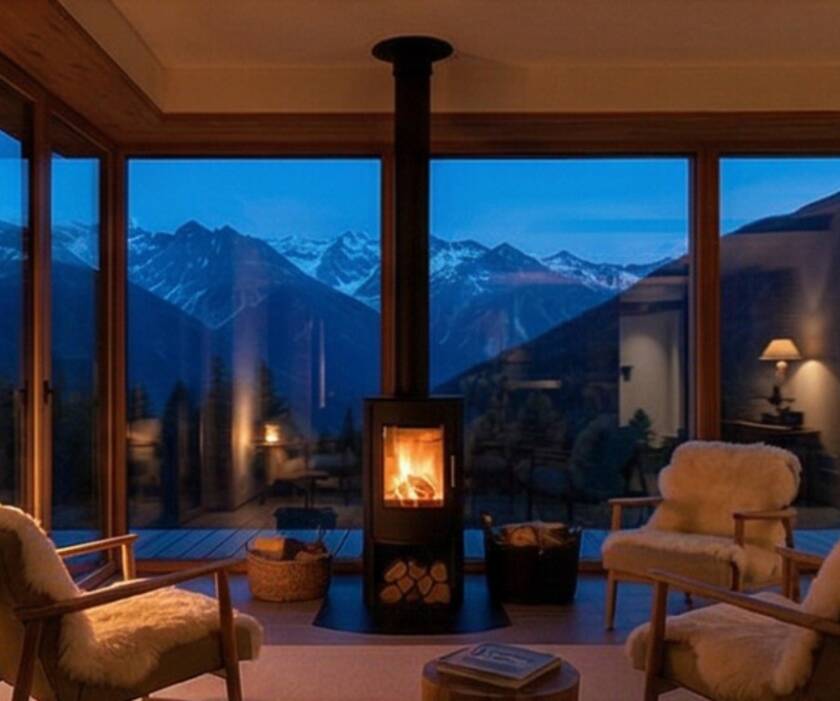 Photo pièce de vie gîte